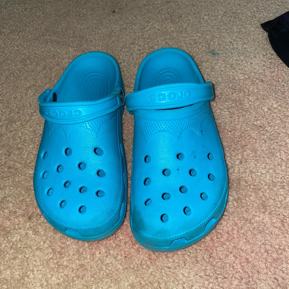 Teal Crocs (used)